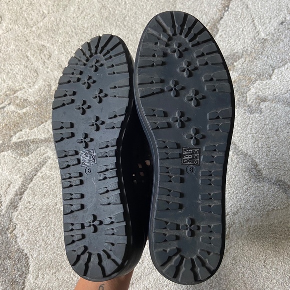 Eileen Fisher // Oath Platform Oxford Woven Leather Lace Up Shoe // Size 6 - Picture 10 of 11